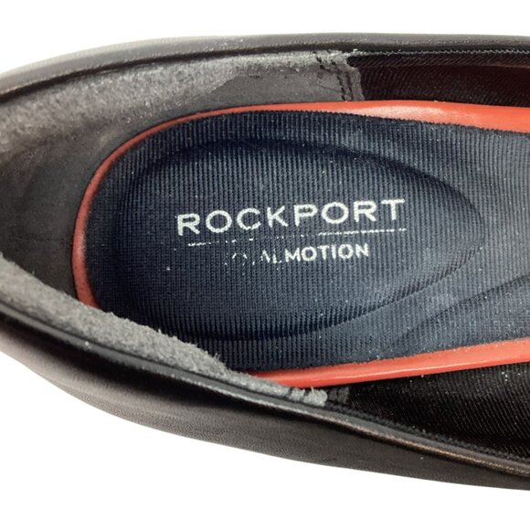 Rockport Total Motion Kalila  Womens 9 Leather Kitten Heel Pumps Black - Picture 8 of 10